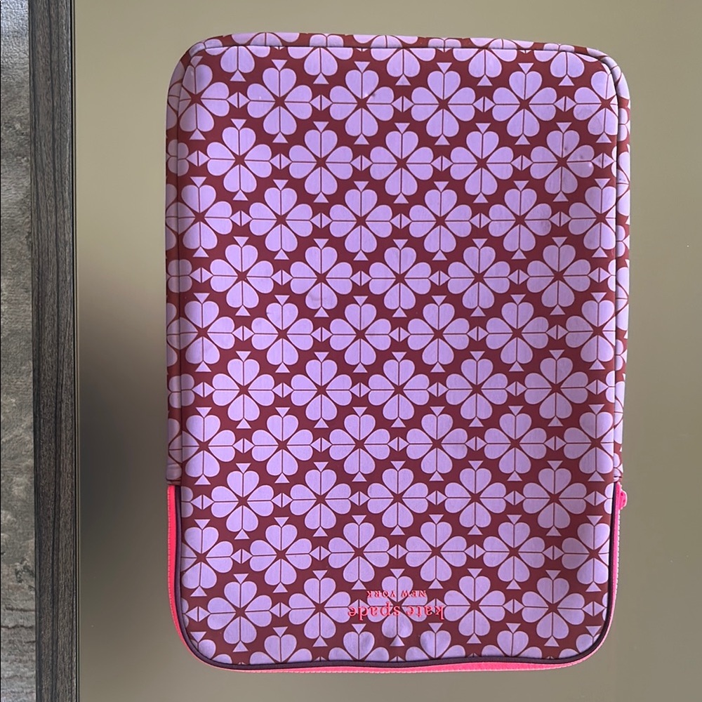 Kate Spade Pink Floral Laptop Sleeve